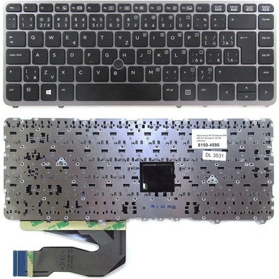 česká klávesnice HP Elitebook 840 850 740 740 745 750 755 G1 G2 černá/stříbrná frame CZ/SK touchpoint – Hledejceny.cz