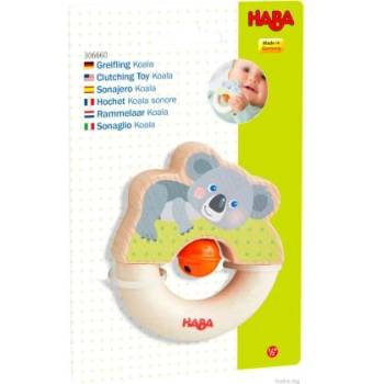 HABA Дървена бебешка играчка с дрънкалка - Коала - haba (1306660001)