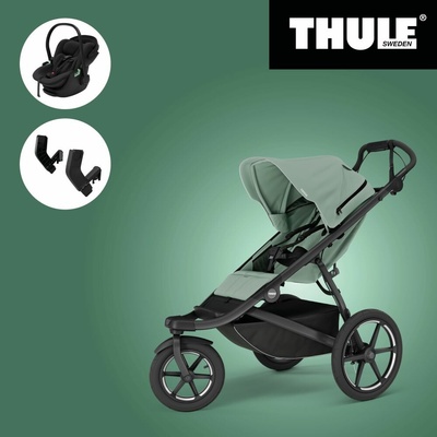 THULE URBAN GLIDE 3 MIST GREEN SINGLE 2025 MB + Maple Black + Držák autosedačky MC