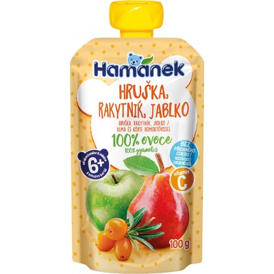Hamánek kapsička Hruška rakytník jablko 100 g – Hledejceny.cz