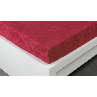 Xhouse Froté prostěradlo Exclusive bordó 180x200