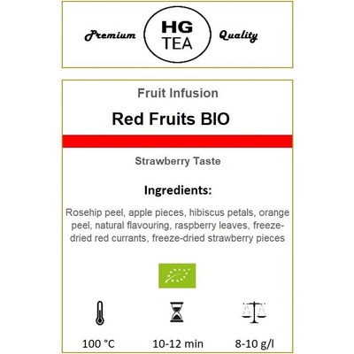 HG Tea Red Fruits BIO 50 g