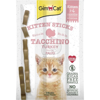 GimCat Kitten Sticks пуешко и калций 3 бр