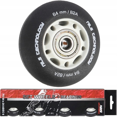 Nils Extreme PU 64 mm 82A s ložisky ABEC 9, 4 ks