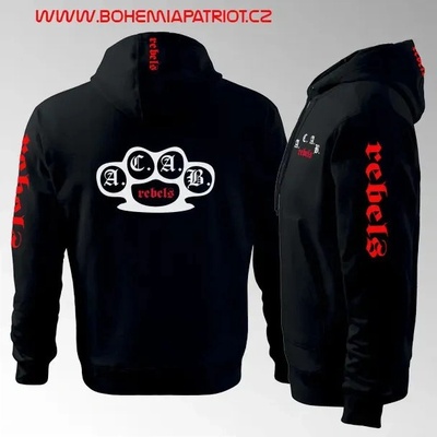 mikina ACAB klokanka s kapucí černá