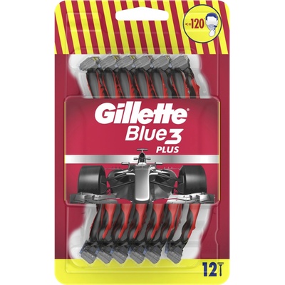 Gillette Blue3 Red 12 ks