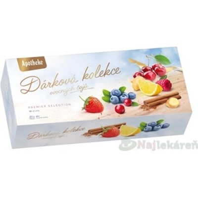 APOTHEKE KOLEKCIA Darčeková bylinné a pravé čaje v nálevových vreckách 10 druhov 90 ks