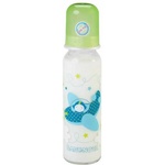 Baby-Nova Стъклено шише Baby Nova - 250 ml, синьо с кит (43705) - baby