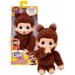 TM Toys Little Live Pets: Мини Маки маймунка интерактивна плюшена играчка - Chikki Cherry (LLP26765)