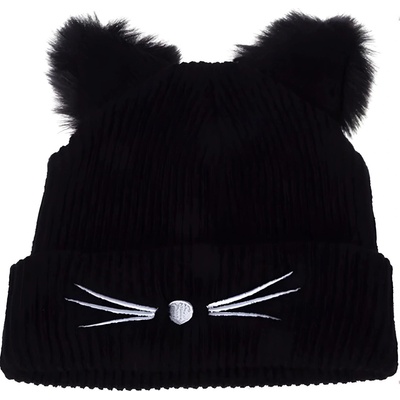 HARAHU Шапка Cat - Черно KP6863 (6863)