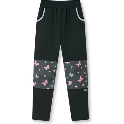 Wolf Dívčí softshellové kalhoty bez fleecu Wolf &ie B2683 černá motýlci Černá – Zbozi.Blesk.cz