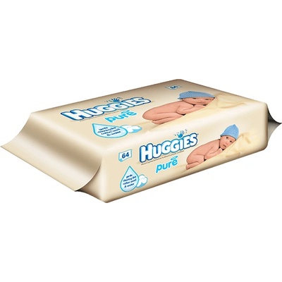 Huggies Pure vlhčené utierky 64 ks