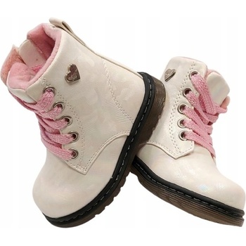 Wojtyłko zimní bílé zateplené boty na zip