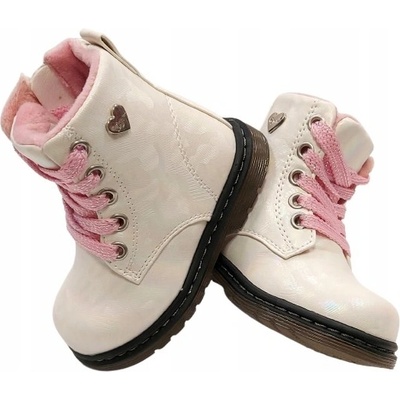 Wojtyłko zimní bílé zateplené boty na zip