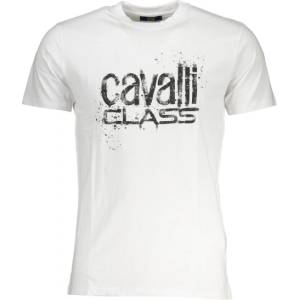 Cavalli class Мъжка тениска с къс ръкав cavalli class, Цвят Бял (qxt62pjd060_bi00053)