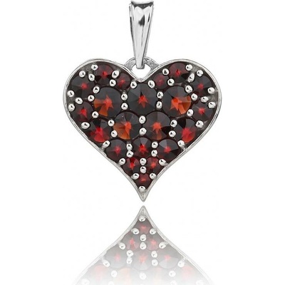Český Granát Jan Kos jewellery Stříbrný přívěsek 14063045001