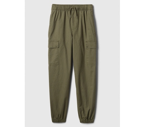 GAP Detské cargo twill tepláky Zelená