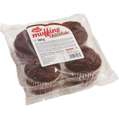 Brick Muffiny čokoládové s kúskami čokolády 4 x 75 g