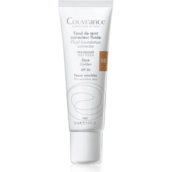 Avène Couvrance Fluid Foundation Corrector течен покривен фон дьо тен SPF 20 цвят 5.0 Golden 30ml