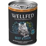 PETINTEREST Wellfed Adult Beef & Duck (12months - 7 years) консерва за кoтки с говеждо и патешко 400gr
