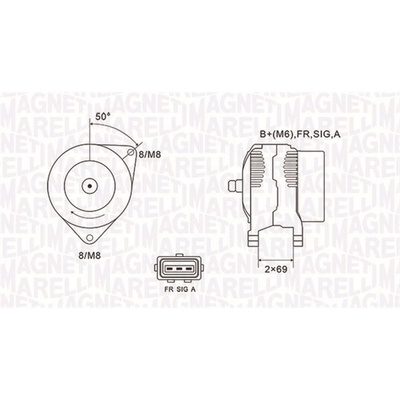 generátor MAGNETI MARELLI 063731857010