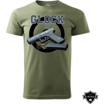 Tričko Striker Glock 17 olivové