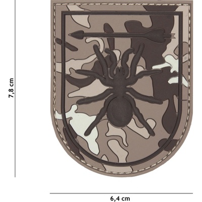 Gumová nášivka 101 Inc Special Forces Spider - urban