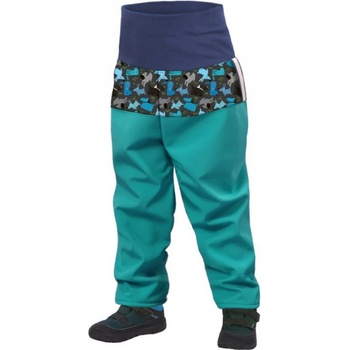 Unuo Batolecí softshellové kalhoty s fleecem Basic Sv. Smaragdová Pejsci