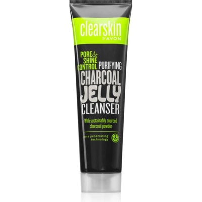 Avon Clearskin Pore & Shine Control дълбоко почистващ гел с активен въглен 100ml