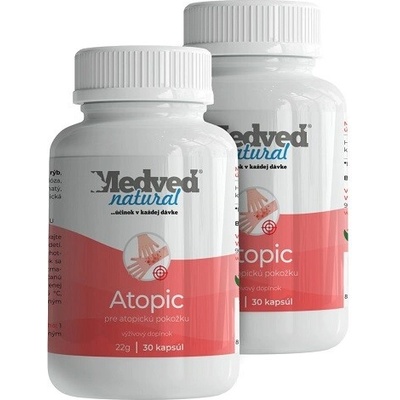Medveď natural Atopic 2x 30 kapsúl