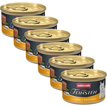 Animonda Vom Feinsten Cat Adult - пиле и заек 6 x 85 г