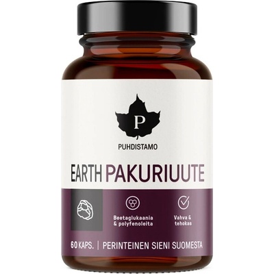 Puhdistamo Earth Chaga BIO Pakuriuute 60 kapsúl