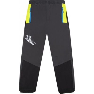 Wolf B2273 chlapecké šusťákové kalhoty zateplené tmavě šedá