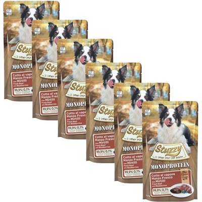 Stuzzy Monoprotein Hovädzie s čučoriedkami 6 x 150 g