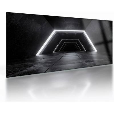 Sklenený obraz - Futuristický tunel, jednodielne 100x50 cm na skle