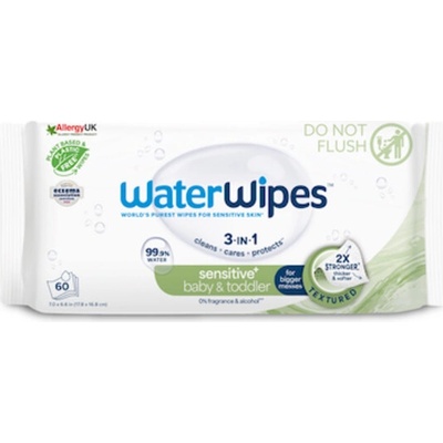 WATERWIPES Obrúsky vlhčené Baby&Toddler 3in1 60 ks