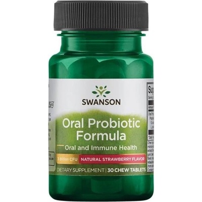 Swanson Oral Probiotic Jahoda 30 tablet