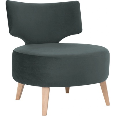Nordic Design Full tmavě šedé sametové