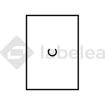 Labelea Samolepiace etikety do klieští, 16x23 mm Motex biele, Farba etikiet Biela ECM1623MOT54W