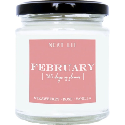 With Scent of Books Ароматна свещ Next Lit 365 Days of Flames - February (NL027)