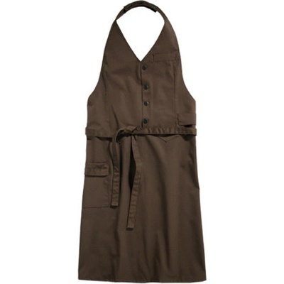 Workwear Corcolle Dlouhá zástěra s laclem 00260-01 Toffee