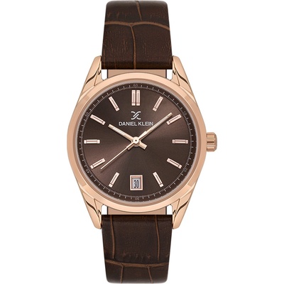 Daniel Klein DK. 1.13770-5 - Дамски, Кварц, 32mm, Кафява кожа, Дата, 3 ATM - Premium