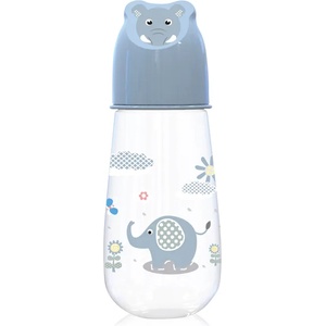 Baby Care Бебешко шише с релефна капачка Lorelli - Baby Care, Animals, 125 ml, Moonlight Blue (10200750001)