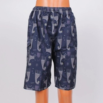 Image 1 of Мъжки шорти в цвят антрацит с жирафи