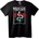 NOONEBRAND Тениска Диво Животно Змия & Рози - 2XL, Black