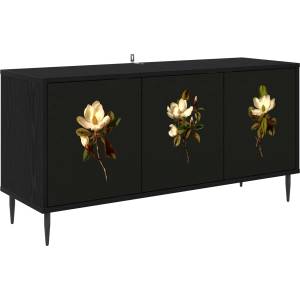 vidaXL ТВ шкаф BREMEN 102 x 33 x 51 см Черен дъб Инженерна дървесина (8007107)