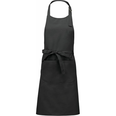 Kariban Zástěra s laclem "Sommelier" 94-ebony gray