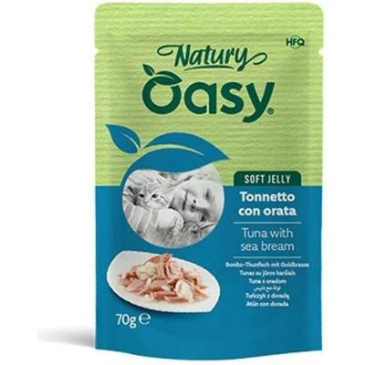 Oasy Cat Natury Soft Jelly Adult Tuňák s mořským ďasem v želé 70 g