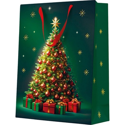 PAW Dárková taška velká - Christmas tree 30x12x41 cm