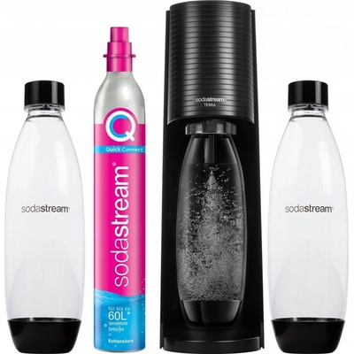 SodaStream Terra Black + 2 fľaše Fuse 1l